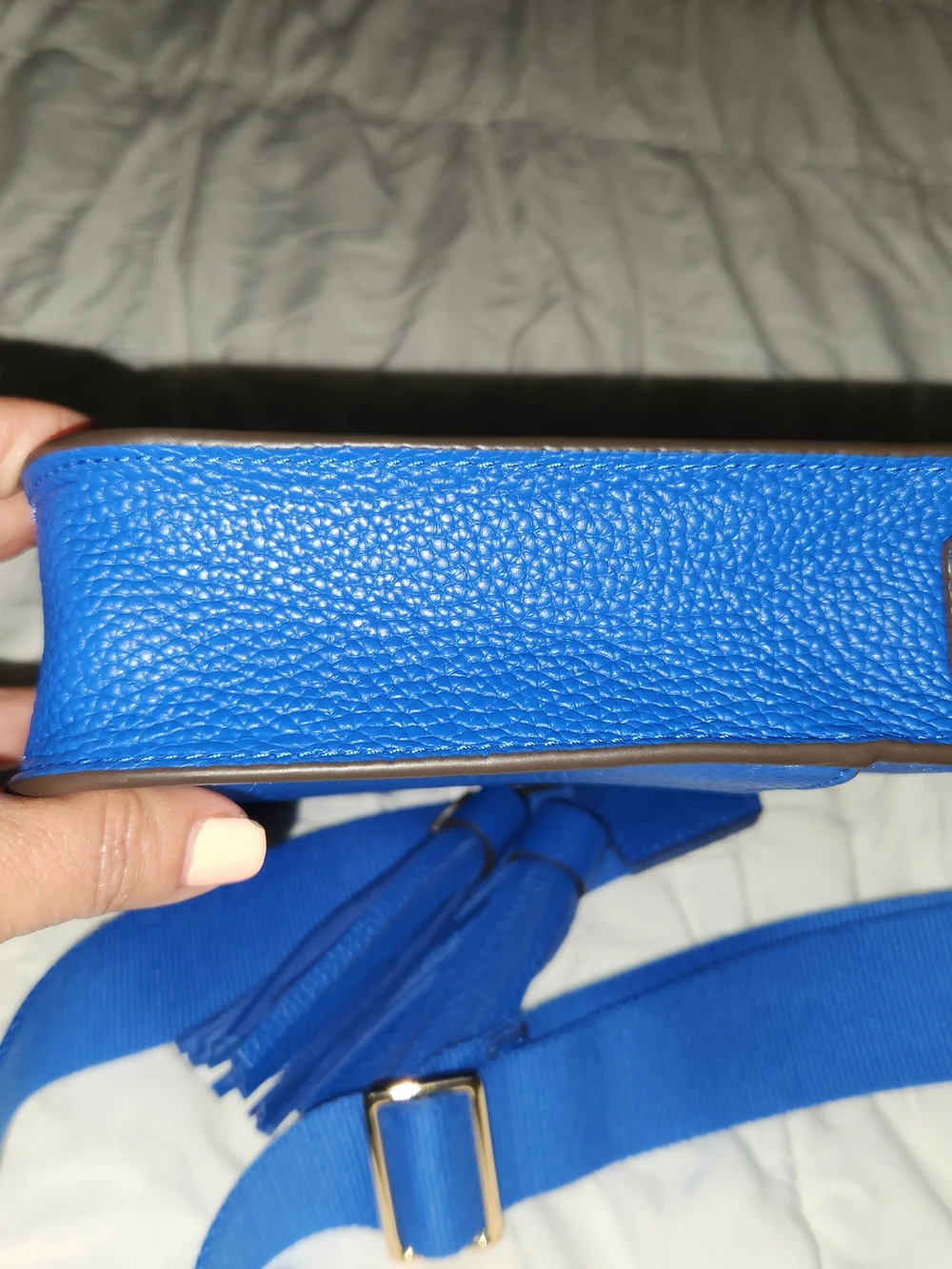 Tory Burch Kira Tassel Crossbody Bag in Deep Blue